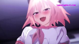 Futa Milf Boobs Fucking And Cumshot Stepsister While She Is Sleeping - Hentai - 2 image