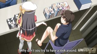 Hentai - Fingering My Step Sister Sneakily in Public [Subtitled] - 3 image