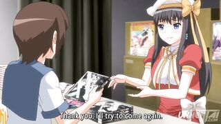 Hentai - Fingering My Step Sister Sneakily in Public [Subtitled] - 8 image