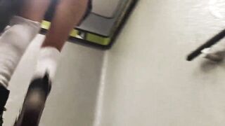 The best Up skirt, big-assed didn't wear panties, she put it up her ass/Hyperversos - 4 image