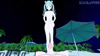 Hatsune Miku (Vivid BAD SQUAD) intense sex. - Project SEKAI VOCALOID Hentai - 2 image