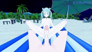 Hatsune Miku (Vivid BAD SQUAD) intense sex. - Project SEKAI VOCALOID Hentai - 4 image