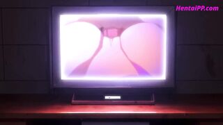 Stepbrother Cum On Stepsister Tits ( Use Condom ) HENTAI - 2 image