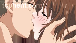 Look how she's taking this giant! Subtitled Hentai - 6 image