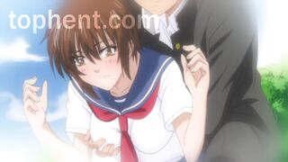 Look how she's taking this giant! Subtitled Hentai - 8 image
