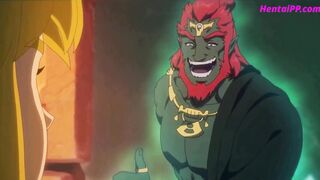 Zelda Elf Blonde Girl Quick Blowjob In Pool - HENTAI Uncensored - 2 image