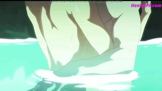 Zelda Elf Blonde Girl Quick Blowjob In Pool - HENTAI Uncensored - 6 image