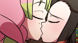 Damon slayer and Avatar-Ang fucks Katara hard, Mitsuri being fucked by Tanjiro's STEPsister.