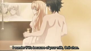 busty young girl asking for cock milk and masturbating with her big tits - 1 image