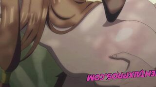 Horny brunette with beautiful tits takes young boy so satisfy her needs | Parody - 9 image