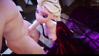 Elsa Blows and Swallows |Animated| (Frozen) - 3 image