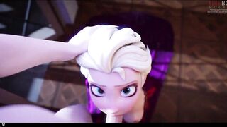 Elsa Blows and Swallows |Animated| (Frozen) - 6 image