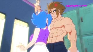 Hot Teen Dragon Z Fucked In The Locker Room - Hentai Parody - 3 image