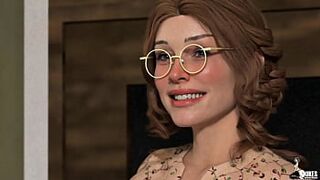 Horny Colledge boy fucks his Uncle's New hot Nerdy wife - 1 image