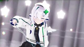 Amane Kanata Hentai Hololive Undress Sex Dance Mmd 3D Dark Green Star - 2 image