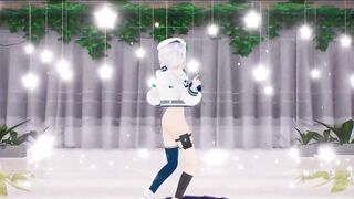 Amane Kanata Hentai Hololive Undress Sex Dance Mmd 3D Dark Green Star - 3 image