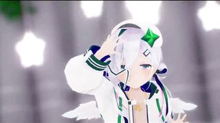 Amane Kanata Hentai Hololive Undress Sex Dance Mmd 3D Dark Green Star - 4 image