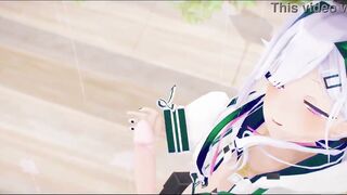 Amane Kanata Hentai Hololive Undress Sex Dance Mmd 3D Dark Green Star - 5 image