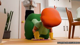 Fucking Dexter's Mom's Ass While Cleaning - 2 image