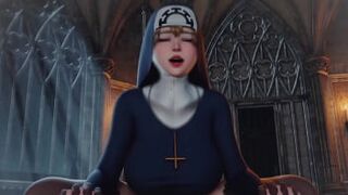 Animation Hentai - Feeding the Nun - 1 image