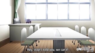 Hentai - Teen Getting Aroused in a Public Elevator [Subtitled] - 2 image