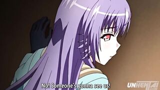 Hentai - Teen Getting Aroused in a Public Elevator [Subtitled] - 9 image