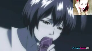 I suck my stepbrother's cock while watching Meat Girlfriend Takayanagi Family Uncensored Hentai - 3 image