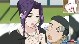 I suck my stepbrother's cock while watching Meat Girlfriend Takayanagi Family Uncensored Hentai - 4 image