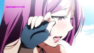 Brunette Milf Squirts In Public While Vibrator Is In Her Pussy - Exclusive Hentai - 9 image