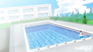 Hentai - Step Sister and Step Brother Almost Caught Fucking in the Pool - 3 image