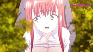 Beautiful Girl Get Fucked At First Date In The Woods -- HENTAI -- - 4 image