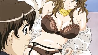 Hentai - MILF Mom Fucks her step Son's Friend [Uncensored] [Subtitled]