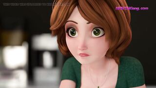 Cass First ANAL - 3D HENTAI - 7 image