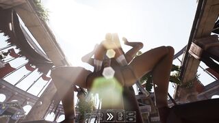 A statue is fucking Lara Croft while 1,000 viewers are watching. - 4 image