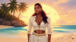 Ai-generated Couple Fucking on the Beach While I Sing. - 9 image