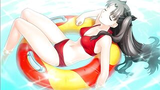 Uncensored Hentai anime FATE stay night hollow ataraxia saber rin sakura rider caren - 5 image