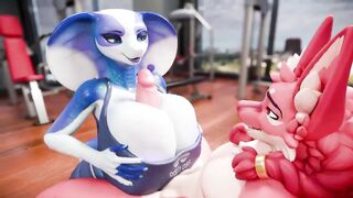 rekin3d deepthroat blowjob