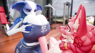 rekin3d deepthroat blowjob - 4 image