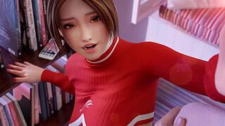 3D Compilation: Doa Marie Rose Deepthroat Blowjob Dick Ride Mai Shiranui Creampied Uncensored Hentai - 1 image