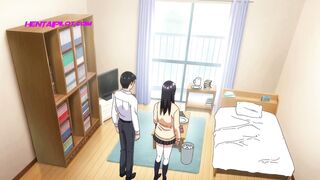 Horny Stepsister Shares Room With Classmate But Wants Cock For Exchange - Hentai - 2 image