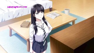 Horny Stepsister Shares Room With Classmate But Wants Cock For Exchange - Hentai - 3 image