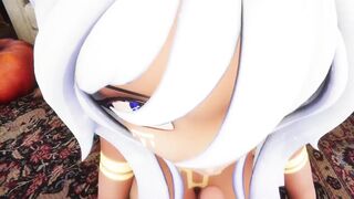 Hentai Vtuber Elfie Love gives you blow job & lets you cum on her face POV (3D / VRCHAT / MMD) - 3 image