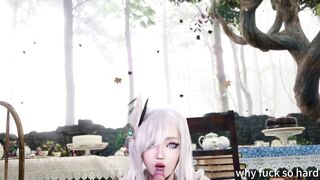 3D Big Ass MILF Wearing Sexy Dress Sitting on the Big Dick - 3 image