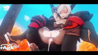 Keqing lore master and Shenhe take on some Mitachurls Harcore sex Genshin Impact Sex Compilation 3D Animation Movie Extended - 1 image