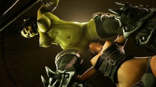 I shoved my huge cock into the orc girl. She loves being dominated - 7 image