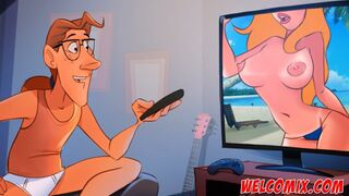 Good night kiss (part 02) - The Naughty Home Animation - 1 image