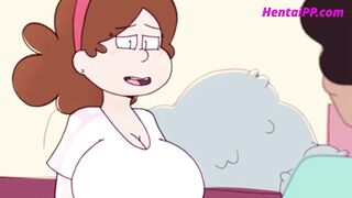 Dipper & Mable Body Swap ( Adventure Cartoon ) Parody Uncensored - 4 image