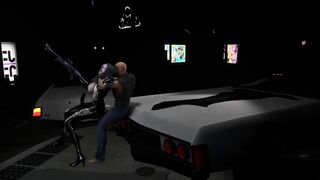 3D Big Boobs Asian Slut with Sexy Latex Got Fucked by Stranger - 2 image