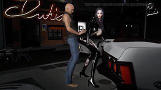 3D Big Boobs Asian Slut with Sexy Latex Got Fucked by Stranger - 6 image