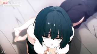 Saitama having a good time at the sleepover with the hotties from the anime. - 7 image